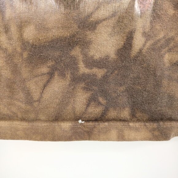 The Mountain Men Medium Giraffe Chewing T Shirt All Over Print Graphic Tee Brown - Picture 7 of 8